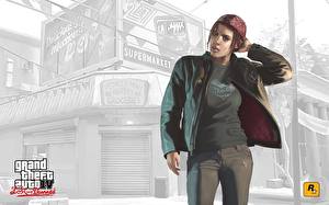 Bureaubladachtergronden Grand Theft Auto GTA 4 videogames Jonge_vrouwen