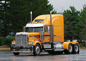 Bureaubladachtergronden Western Star Trucks Vrachtwagens Auto