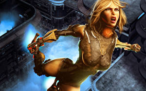 Hintergrundbilder Krieger Rüstung 3D-Grafik Fantasy Mädchens