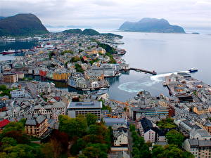 Papel de Parede Desktop Noruega Alesund Cidades