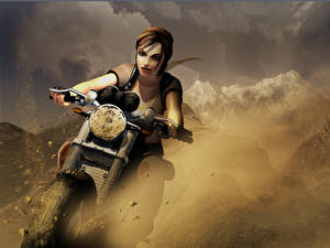 Bakgrundsbilder på skrivbordet Tomb Raider Lara Croft Unga_kvinnor