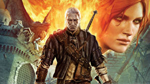 桌面壁纸，，巫师，巫师2：国王刺客，Geralt of Rivia，游戏