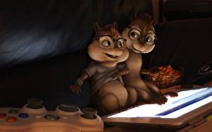 Papel de Parede Desktop Alvin e os Esquilos