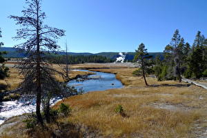 Tapety na pulpit Park Stany zjednoczone Yellowstone Natura