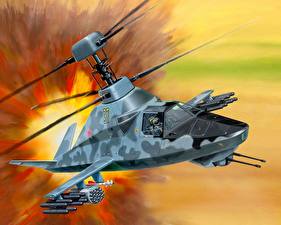 Картинки Вертолет Ка-58 Чёрный Призрак