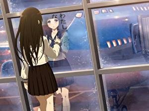 Bakgrundsbilder på skrivbordet Hyouka Anime Unga_kvinnor