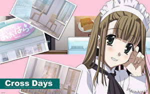 Desktop hintergrundbilder School Days Anime Mädchens
