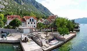 Bureaubladachtergronden Huizen Montenegro