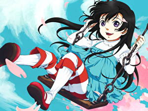 Desktop hintergrundbilder Kurenai Anime Mädchens