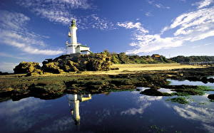 Wallpapers Coast Lighthouses Great Otway Australia Nature