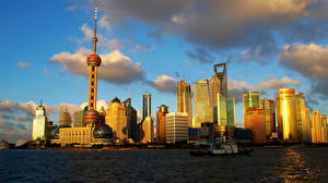 Papel de Parede Desktop China Xangai Cidades