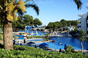 Hintergrundbilder Resort Spanien Mallorca Schwimmbecken Santanyi Städte
