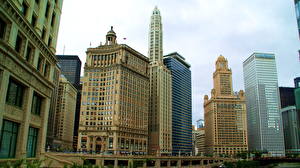 Bakgrunnsbilder Amerika Chicago byen Byer