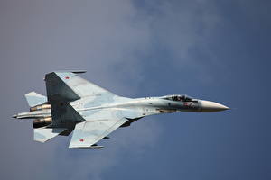 Fondos de escritorio Avións Avión de caza Sukhoi Su-27  Aviación