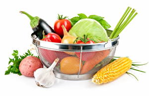 Pictures Vegetables Corn Food