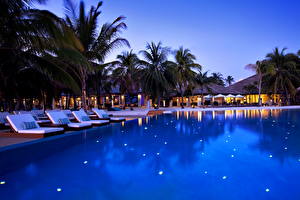 Fonds d'écran Resort Maldives Piscine VELASSARU Villes