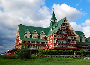 Photo Building Canada Waterton Lakes Prince of Wales Hotel Cities