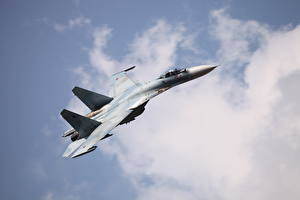 Фотографии Самолеты Истребители Су-27 СМ3 Авиация