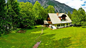 Hintergrundbilder Haus Slowenien  Bohinj Städte