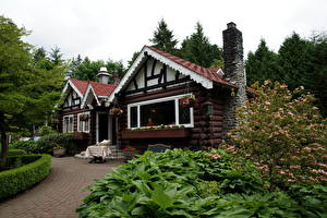 Bureaubladachtergronden Huizen Canada Vancouver Steden