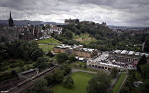 Bureaubladachtergronden Verenigd Koninkrijk Schotland Edinburgh een stad
