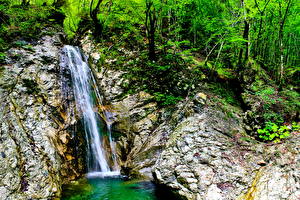 Bilder Wasserfall Bäche  Natur