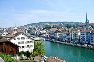 Hintergrundbilder Schweiz Zürich Städte