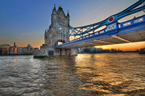 Pictures Bridges United Kingdom tower bridge london Cities