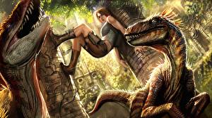 Hintergrundbilder Tomb Raider Lara Croft computerspiel Städte