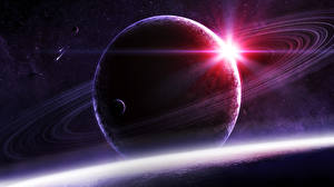 Фотография Планеты Кольца планет Космос