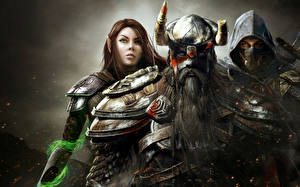 Papel de Parede Desktop The Elder Scrolls The Elder Scrolls V: Skyrim videojogo Fantasia Meninas