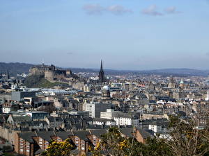 Bakgrundsbilder på skrivbordet Skottland Edinburgh Städer