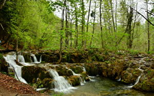 Pictures Waterfalls Streams  Nature