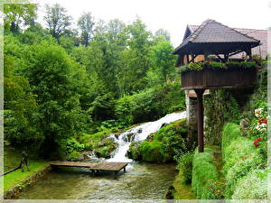 Fotos Wasserfall Bach  Natur