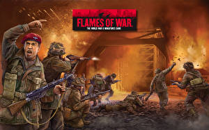 桌面壁纸，，Flames of War，士兵，游戏