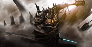 Hintergrundbilder Schlacht Monster Krieger Fantasy
