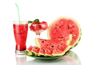 Pictures Fruit Watermelons Pieces  Food