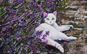 Photo Cat Painting Art
