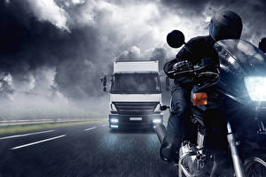 Fotos Motorradfahrer Motorräder
