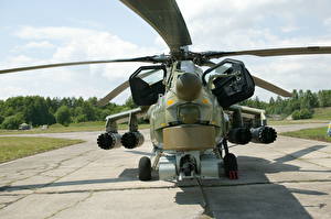 Обои для рабочего стола Вертолет Ми-28Н Авиация
