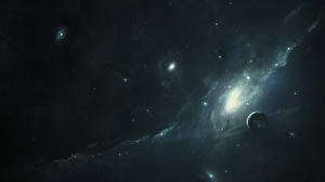 Papel de Parede Desktop Nebulosa no espaço Planetas