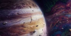 Bureaubladachtergronden Planeet Jupiter