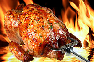 Photo Meat products Roast Chicken Food