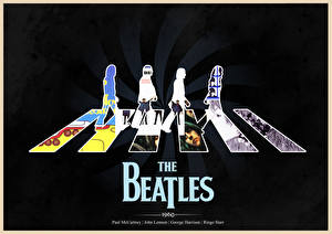 Bureaubladachtergronden The Beatles Muziek