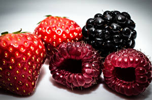 Bakgrunnsbilder Frukt Bringebær Mat