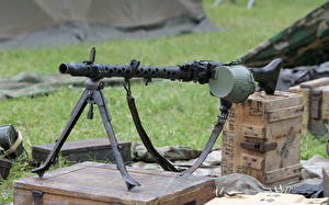 Papel de Parede Desktop Metralhadora MG-34 militar