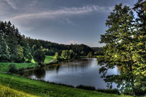 Papel de Parede Desktop Lago Alemanha Céu  Naturaleza
