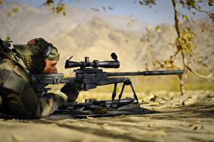 Fonds d'écran Militaires Fusil de précision Sniper militaire