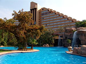 Hintergrundbilder Resort Afrika Südafrika Schwimmbecken Sun City Städte