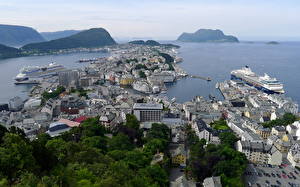 Papel de Parede Desktop Noruega Alesund Cidades